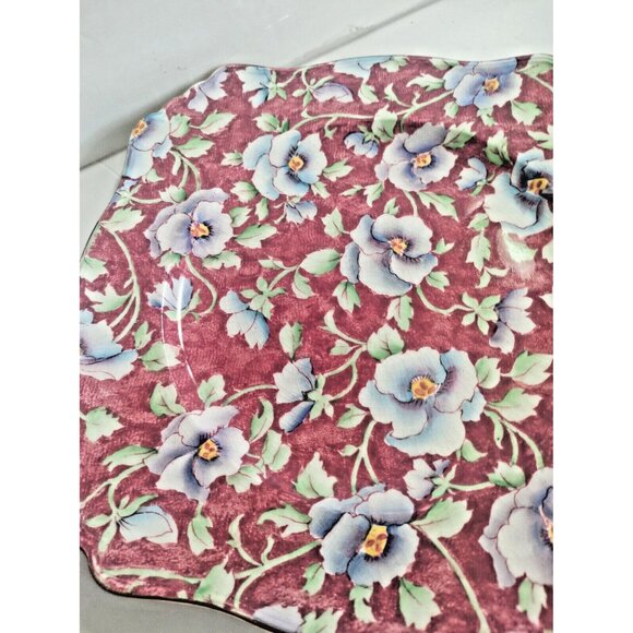 Square Dinner Plate 9 3/4" June Festival by Royal Winton 1930 - Picture 9 of 15